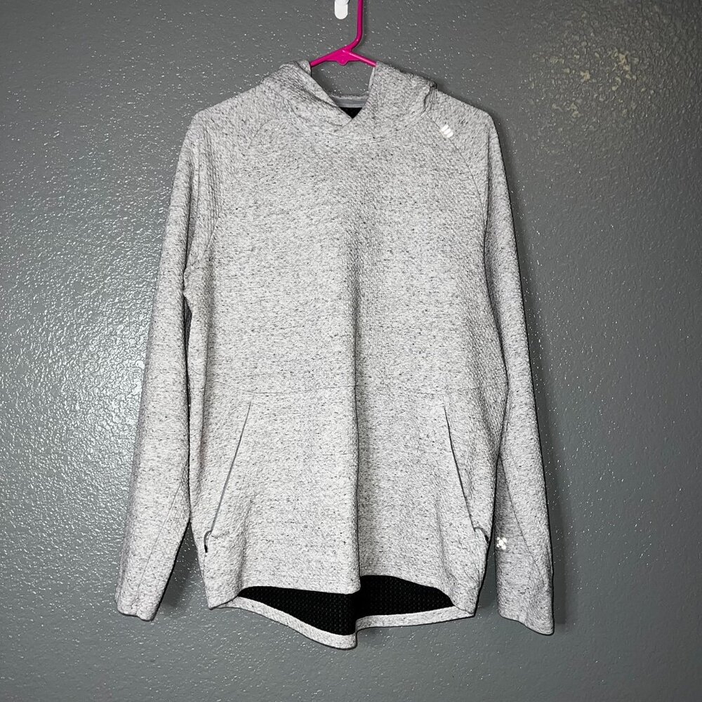 Heather Gray Pullover Hoodie Medium Fit Casual Activewear Sweatshirt